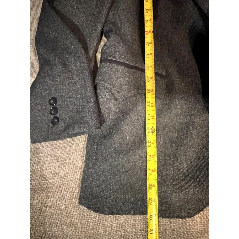 Circle S Blazer Mens 42R Gray Western Yoke Sport Coat Jacket Two Button Cowboy